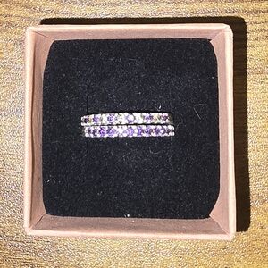 Kay Jewelers Two Stackable Amethyst Rings